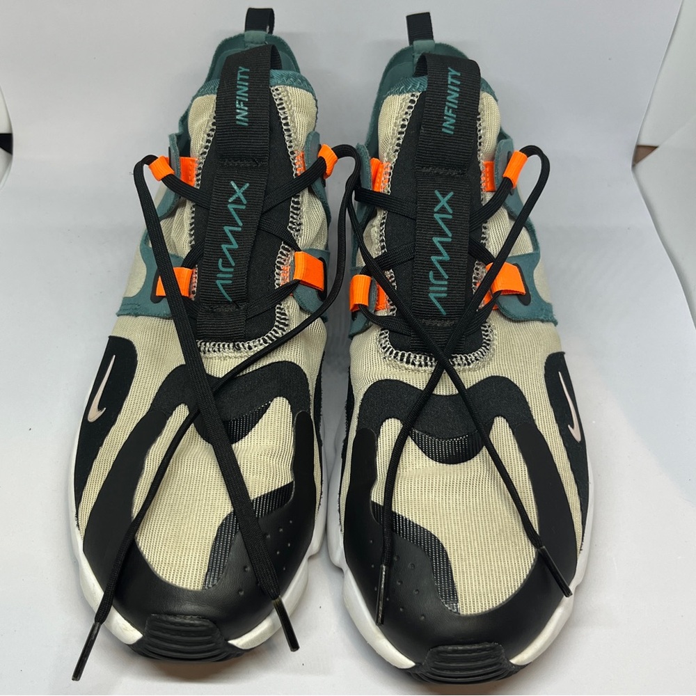 Nike Air Max Infinity Black and Orange Athletic Shoes